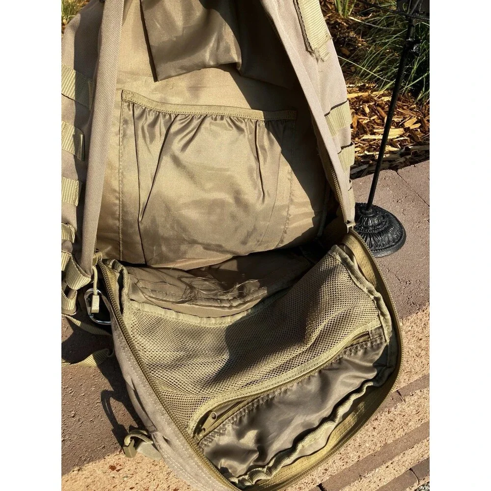 Fieldline Tactical Backpack Beige PO#61170 MOLLE Padded Adjustable Straps 19”